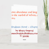 エンドレスノットチャン カード (裏面)