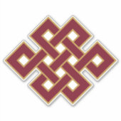 エンドレスノット仏教シンボル シール (正面)
