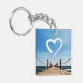 エンドレスパスハート型クラウド キーホルダー (正面左)