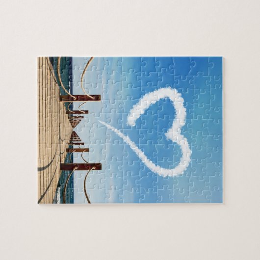 エンドレスパスハート型クラウド ジグソーパズル (横)