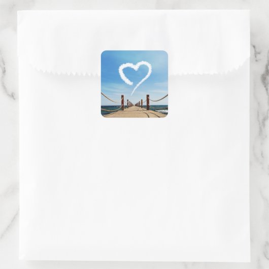 エンドレスパスハート型クラウド スクエアシール (バッグ)