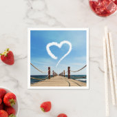 エンドレスパスハート型クラウド スタンダードカクテルナプキン (インサイチュ)