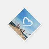 エンドレスパスハート型クラウド スタンダードカクテルナプキン (角)