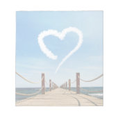 エンドレスパスハート型クラウド ノートパッド (正面)