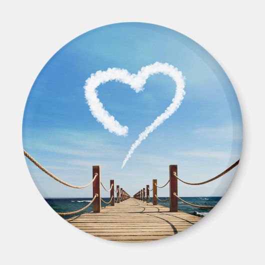 エンドレスパスハート型クラウド マグネット (正面)