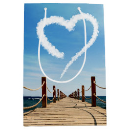 エンドレスパスハート型クラウド ミディアムペーパーバッグ