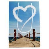 エンドレスパスハート型クラウド ミディアムペーパーバッグ (裏面)