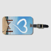 エンドレスパスハート型クラウド ラゲッジタグ (正面横)