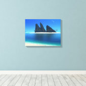 エンドレスブルー(オリジナル)キャンバスプリント キャンバスプリント (インサイチュ (ウッドフロア))