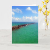 [エンドレスホライズン]海スカイ – 任意の大事な行事 カード (黄色い花)