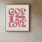 エンドレスラブタイポグラフィアート ポスター