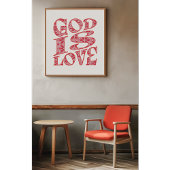 エンドレスラブタイポグラフィアート ポスター