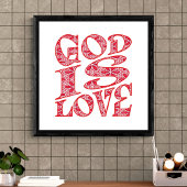 エンドレスラブタイポグラフィアート ポスター