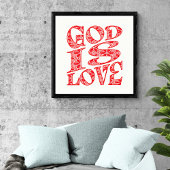 エンドレスラブタイポグラフィアート ポスター