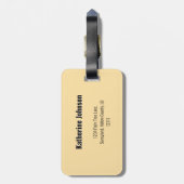 エンドレスレトロサマーサンセットデザイン ラゲッジタグ (裏面縦)