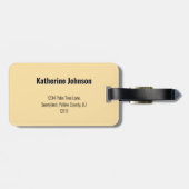 エンドレスレトロサマーサンセットデザイン ラゲッジタグ (裏面横)