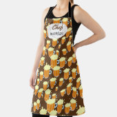 エンドレス泡立つビールメンズ エプロン (インサイチュ)