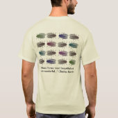 エンドレス・フォームチャールズ・ダーウィンのほとんどの美しい引用文 Tシャツ (裏面)