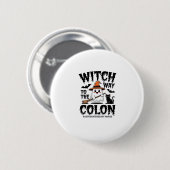 エンド看護師 ハロウィーン 消化器看護 オバケ 缶バッジ (正面&裏面)