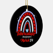 エンドTBレインボーワールド結核認識度 セラミックオーナメント (右)