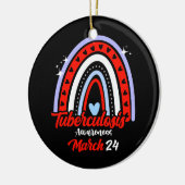 エンドTBレインボーワールド結核認識度 セラミックオーナメント (左)