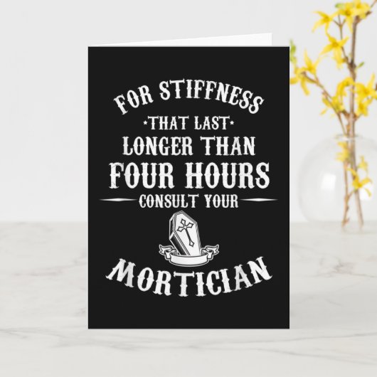 エンバルマーモラディアリー葬儀ディレクターあなたの カード (黄色い花)