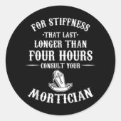 エンバルマーモラディアリー葬儀ディレクターあなたの ラウンドシール (正面)