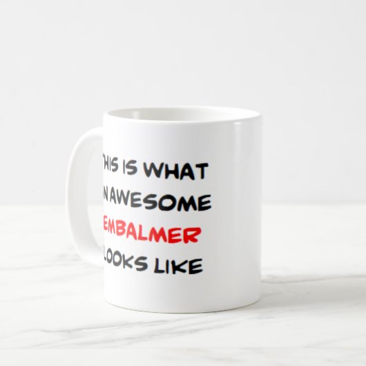 エンバルマ素晴らしー コーヒーマグカップ (正面左)