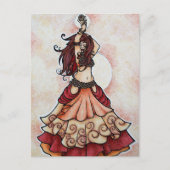 エンバーのベリーダンスアート ポストカード (正面)