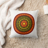 エンバー太陽のマンダラ クッション (ブランケット)