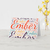 エンバー カード (黄色い花)