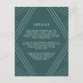 エンパイアウェディング ゲスト詳細カード | ジャスパー エンクロージャーカード (正面)