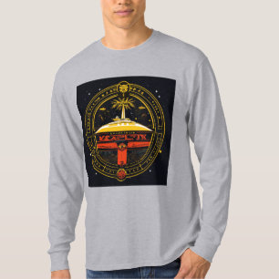 エンパイアウェーブズ:日本スタイルのスターシップ・サーファーのロゴ Tシャツ