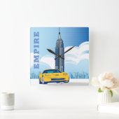 エンパイアウォールクロック スクエア壁時計 (ホーム)