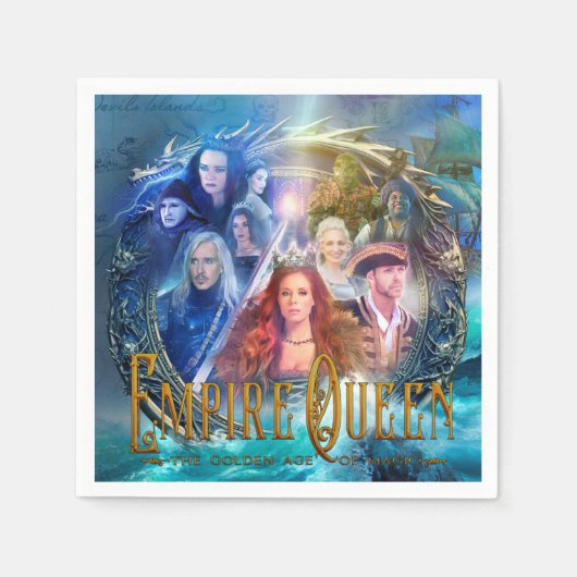 エンパイアクイーンパーティーナプキンス スタンダードカクテルナプキン (正面)