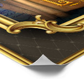 エンパイアクイーン:黄金時代の魔法金ゴールド枠 ポスター (角)