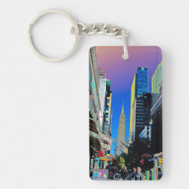 エンパイアサート建物42nd St New York Posterより キーホルダー