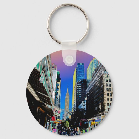 エンパイアサート建物42nd St New York Posterより キーホルダー (正面)