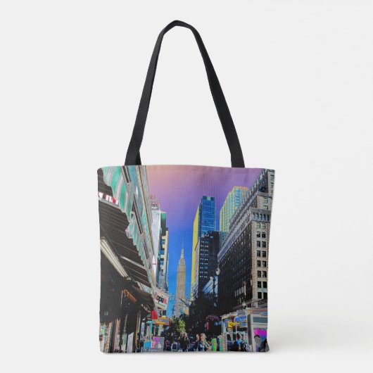 エンパイアサート建物42nd St New York Posterより トートバッグ (裏面)