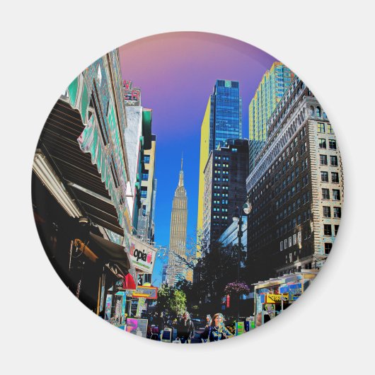 エンパイアサート建物42nd St New York Posterより マグネット (正面)