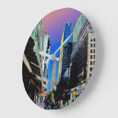 エンパイアサート建物42nd St New York Posterより ラージ壁時計 (傾斜)