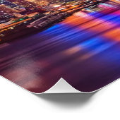 エンパイアステイと夜のミッドタウンマンハッタン ポスター (コーナー)