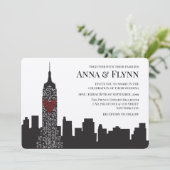 エンパイアステートニューヨークシティスカイラインシティスケープパーティー 招待状 (スタンド正面)