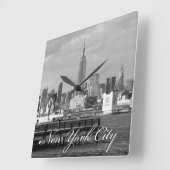 エンパイアステートニューヨーク スクエア壁時計 (傾斜)