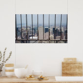 エンパイアステートビルのニューヨークとセントラルパーク ポスター (キッチン)