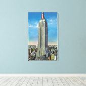 エンパイアステートビルの外観 キャンバスプリント (インサイチュ (ウッドフロア))
