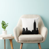 エンパイアステートビルNYCスカイラインシルエット#1 クッション (椅子)