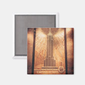 エンパイアステートプラーク付き磁石 マグネット (正面/裏面)