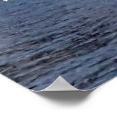 エンパイアステート建物が青く輝いた ポスター (角)