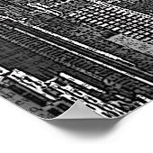 エンパイアステート建物とレッドホットエアバルーン ポスター (角)